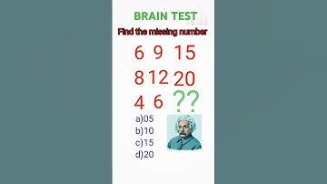 Brain test। Missing number #mathshorts #shorts #short #viral #shortsvideo