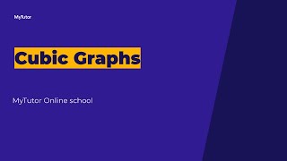 Cubic graph exam question - GCSE Maths (Foundation)