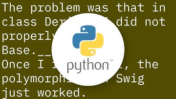 Passing a derived class to a function taking a base class in SWIG Python