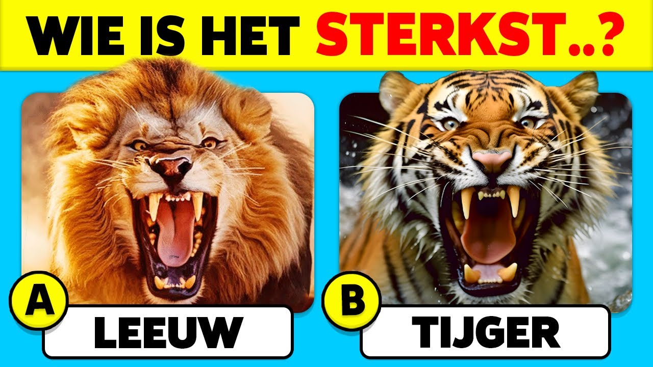 🧠 Hoe Goed Is Jouw DIEREN kennis? 🐯🦁✅ Algemene Kennis Trivia Quiz