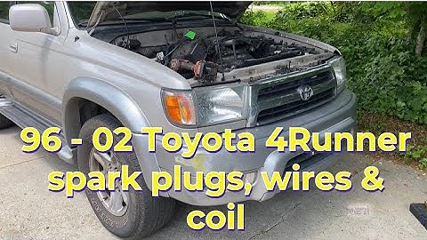 1996 - 2002 Toyota 4Runner 3.4L Spark plugs, Wires and Ignition Coil replacement.