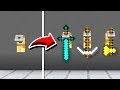 How to Make a WORKING TOOL RACK in Minecraft PE! (NO MODS!)