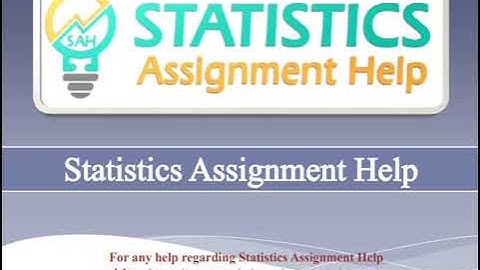 Statistics Assignment Help