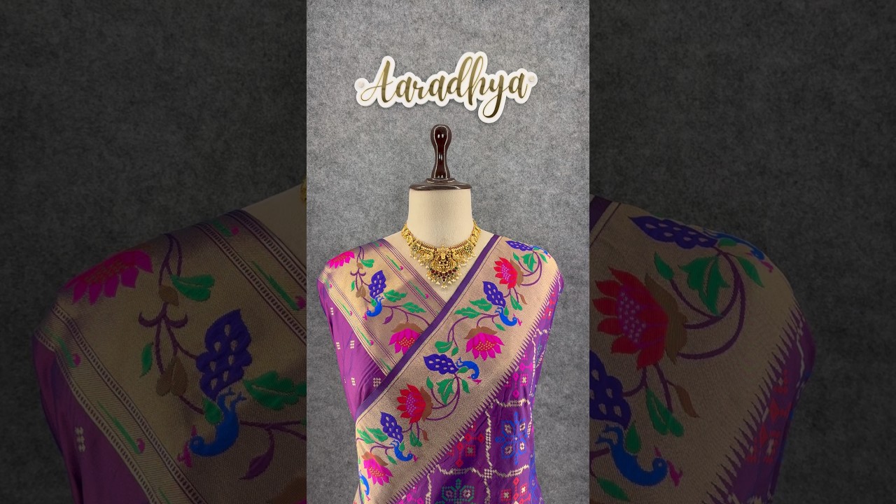 Pure Soft Silk Bandhani Patola Fusion Paithani Saree