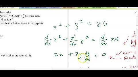 Calc 1 Implicit differentiation 3.8 Part 1