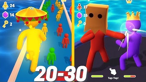 Giant Rush Gameplay Walkthrough Level 20-30 iOS Android Noob Hack max level Tutorial Skin Unlocked