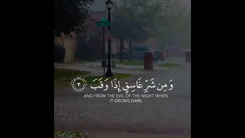 قل أعوذ برب الفلق 💞سورة الفلق بصوت جميل جدا ⚘حالات واتس اب دينية قصيرة