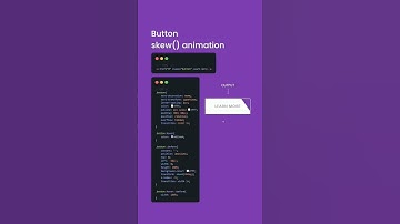 Button Skew Animation using CSS | The Indian Coder