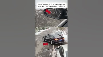 🚗 Easy Side Parking Technique Perfect for Beginner Drivers #drivingwrittentestdmv #manual #car #tips