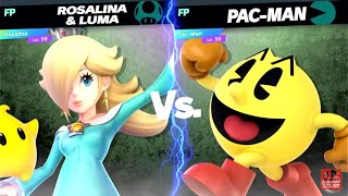 Super Smash Bros Ultimate Amiibo Fights  – Rosalina vs the World #54 Rosalina vs Pac Man