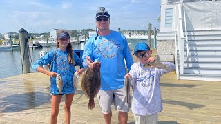 Bay Fishing with OC Guide Service! (Caught My PB Flounder!)