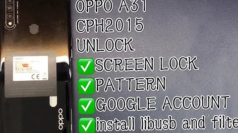 oppo A31 Password/FRP UNLOCK just One click by MRT 2021