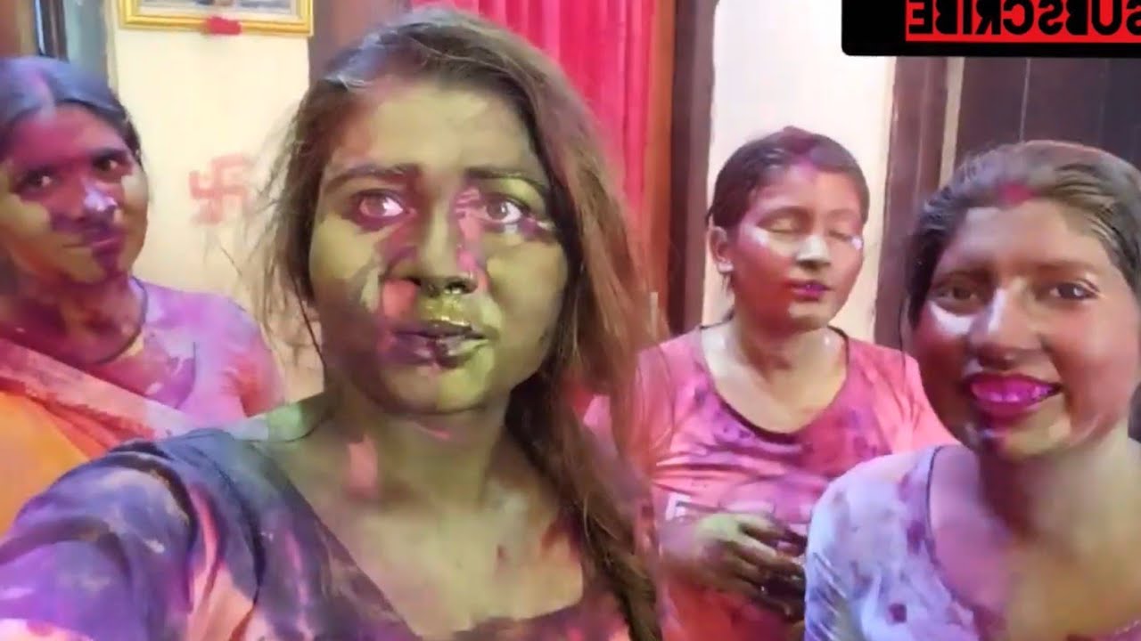 Holi putai with family  ||  #holi #holiputai