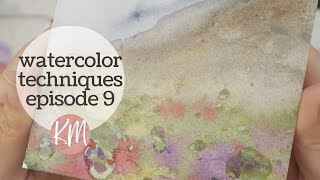 Watercolor and Alcohol Technique & How To - Watercolor Painting Tutorial #9