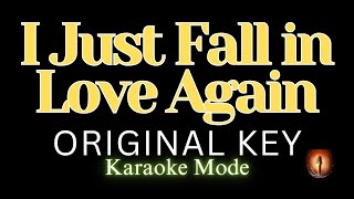 I Just Fall In Love Again \/ Karaoke Mode \/ Original Key