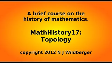 Topology | Math History | NJ Wildberger