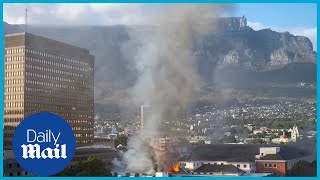 Fire in Cape Town: Major fire breaks out in South African Parliament in Cape Town