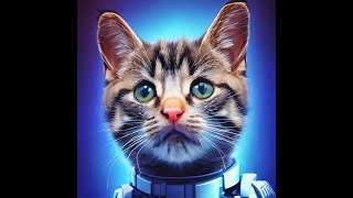 My Cats In a SciFi & Cyberpunk Film - AI Generated Images From Real Photos