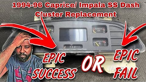 #motorcitynique ‼️94-96 Caprice/Impala SS dash Cluster Replacement‼️ 👉Epic Pass or Fail👈