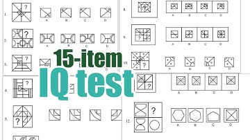 15-item IQ Test Abstract Reasoning | incomplete portion pattern | Raven Progressive Matrices Test