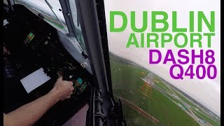 CROSSWIND Landing technique into Dublin DUB / EIDW Dash 8 Q400