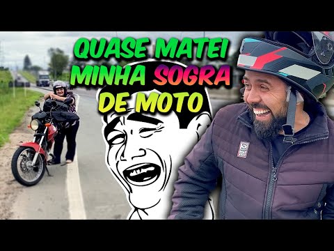 QUASE MATEI MINHA SOGRA DE MOTO - Será que eu consegui trazer ela de moto comigo ??