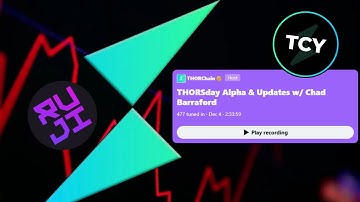 Thursday THORChain $RUNE community X space ft Chad Barraford