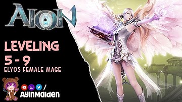 Aion Classic - Leveling 5-9, Elyos Mage (No commentary + basic tips)