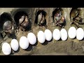 Unique Crab Catching Technic With Eggs & Sauce From The Hole /Viral Technic