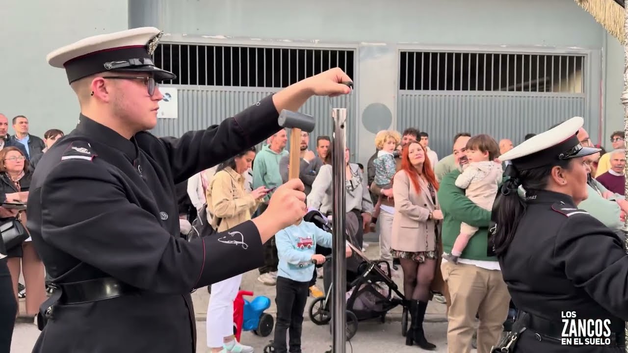 Procesión Gran Poder Pilas 21 febrero 2026 Saludo Centro Salud AM Lágrimas de Dolores San Fernando