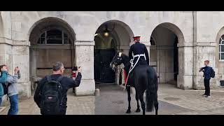 Captain of the life guards arrives #thekingsguard