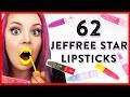 62 Shades of Jeffree Star Lipsticks! Lip Swatched! RIP My Lips