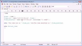 Beginner PHP Tutorial   59   Modifying timestamps ‏ Update