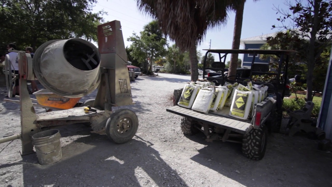 Oyster dome construction at Tampa Bay Watch YouTube