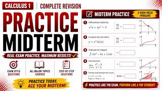 Calculus 1 Practice Midterm | Full Exam Walkthrough & Solutions
