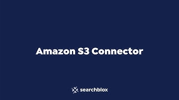 How to index data from Amazon S3 using the Amazon S3 Connector in SearchBlox?
