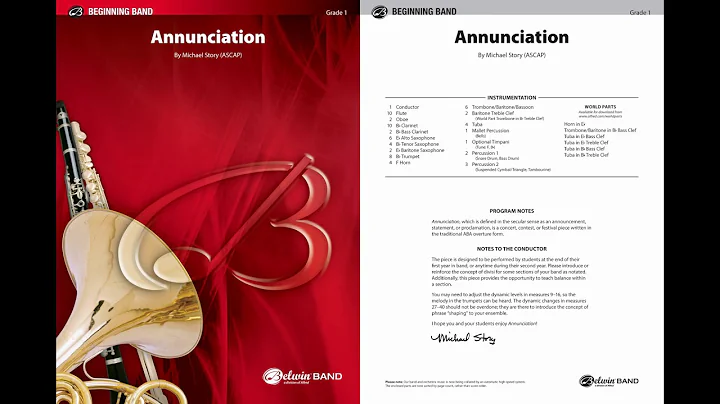 Annunciation, by Michael Story  Score & Sound