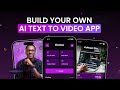 How to Build an AI Text-to-Video App in 2025 | Build an App Like Synthesia, Veed & InVideo