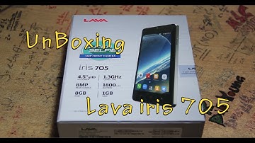 Lava iris 705 Super Selfie #UnBoxing