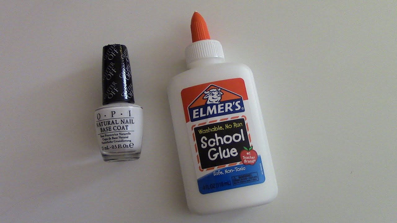 OPI Glitter Off VS Elmers Glue - YouTube