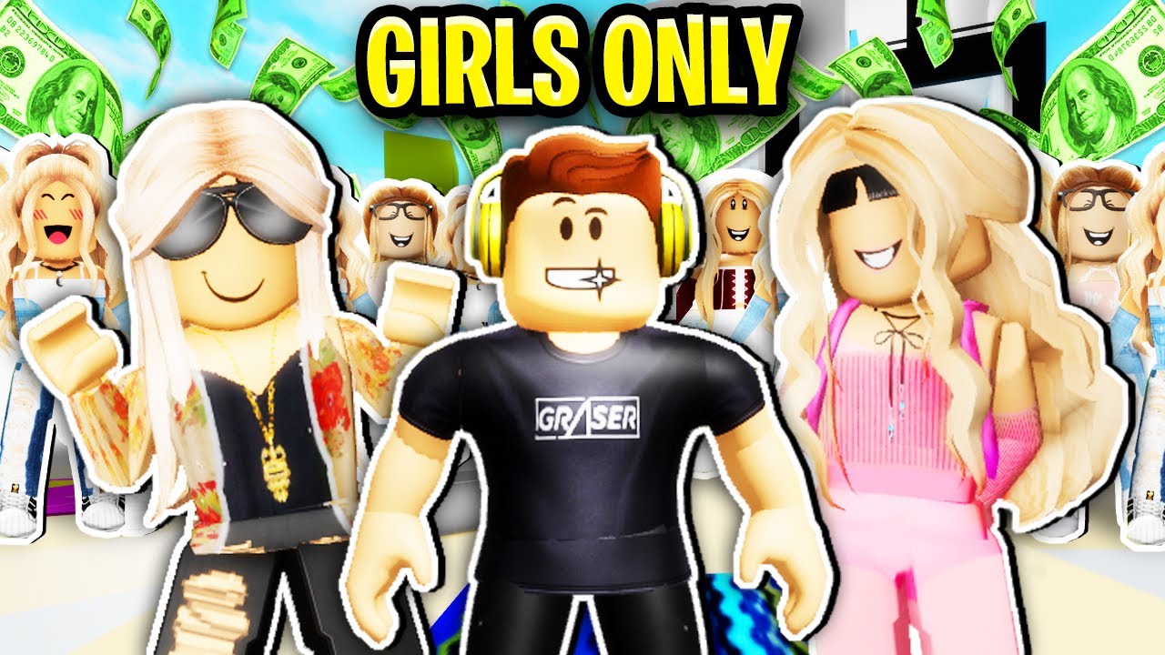 Boy Joins Rich Girls Only Club In Roblox Brookhaven.. 🤑👧