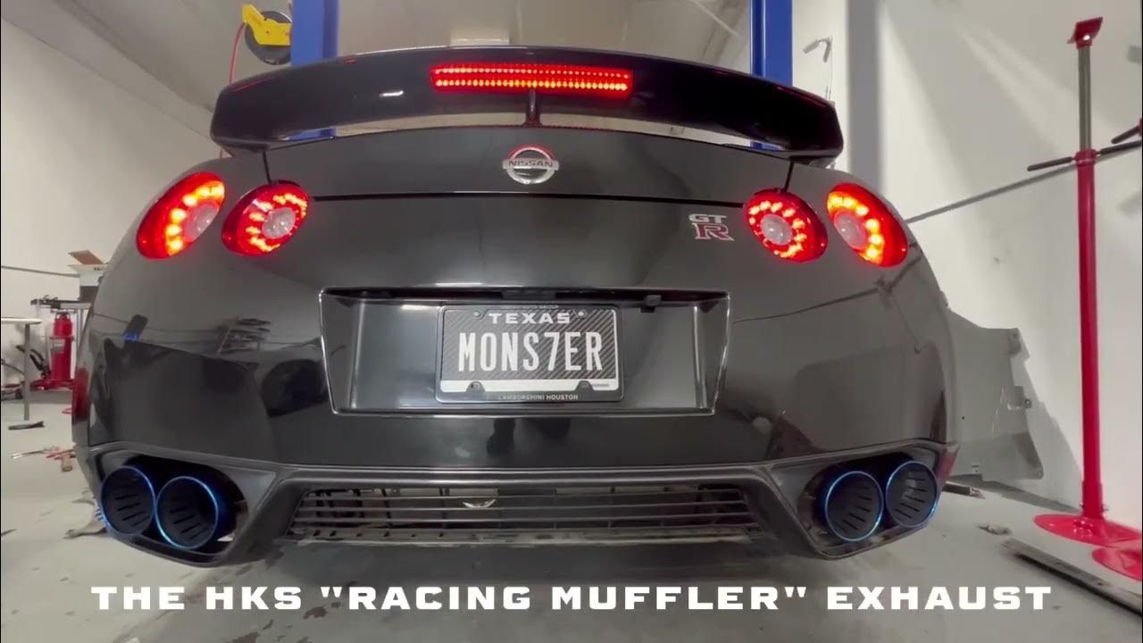 R35 GTR HKS racing muffler at 5ive Performance YouTube