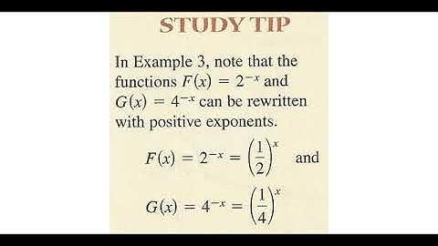 Section 3.1-Exponential Functions and Their Graphs