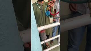 Voltas split ac gass checking raning pressure R32 || #shorts