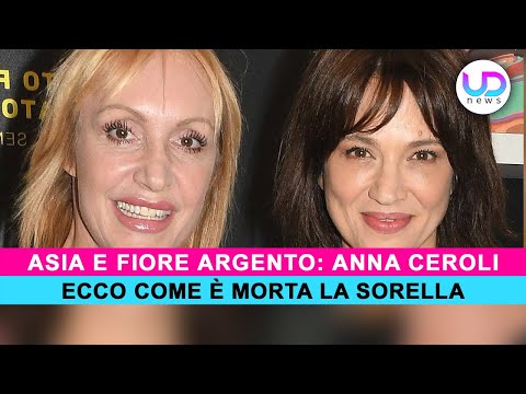 Anna Ceroli: Come E' Morta La Sorella Di Asia E Fiore Argento!