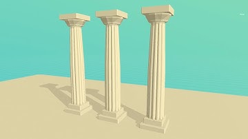 3D Modeling on iPad: Roman Column Timelapse
