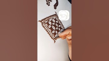Learn Beautiful Grid in a very easy way✨ #shorts #henna #hennatutorial #mehndidesign