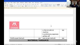 Marathon class | CA inter Costing