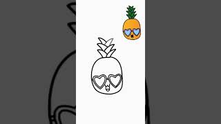 Hur Man Ritar En Söt Ananas Rita Det Själv Lär Dig Att Rita Enkelt