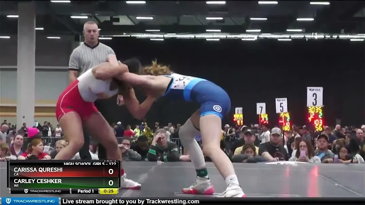 122 Lbs 1st Place Match - Carissa Qureshi, CA Vs C...